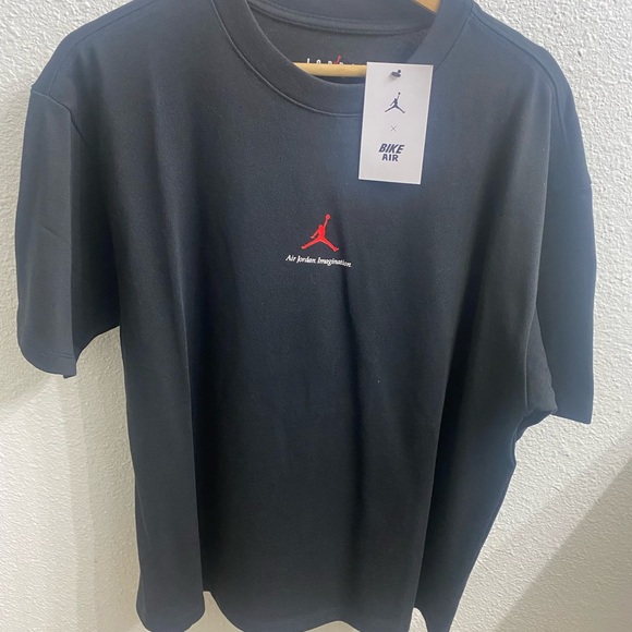 Jordan Brand x Bike Air Black and White Graphic Men's T-Shirt - Picture 2 of 8